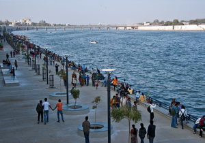 Riverfront of Sabarmati in Ahemdabad