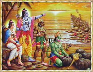 Ram Setu was built by army of Prabhu Shri Ram from India to Lanka several millennia back