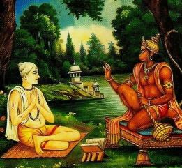 Shri Hanuman ji and Shri Tulasidas ji