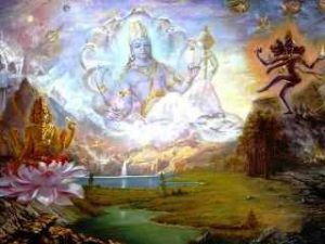 Bhagwan Vishnu viratrimurti