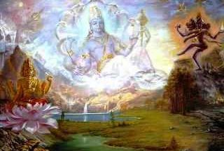 Bhagwan Vishnu viratrimurti